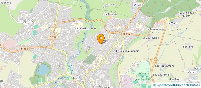 localisation de l'entreprise MONSIEUR JEAN-PAUL GOHIN  FOUGERES