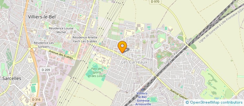 localisation de l'entreprise MONSIEUR JEAN-PAUL GOMIS  VILLIERS-LE-BEL