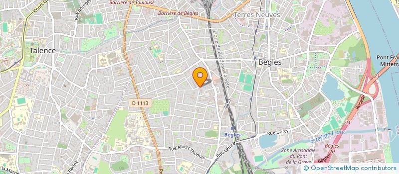 localisation de l'entreprise MONSIEUR JEAN PAUL GRANDET à BEGLES