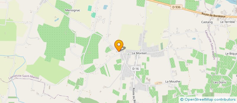 localisation de l'entreprise MONSIEUR JEAN-PAUL GRANDIN  LAMONZIE-ST-MARTIN