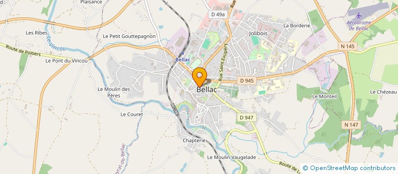localisation de l'entreprise MONSIEUR JEAN-PAUL GRENIER à BELLAC