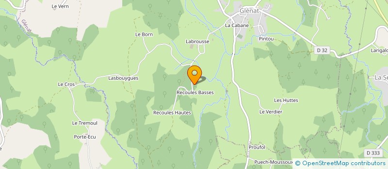 localisation de l'entreprise MONSIEUR JEAN PAUL GRIMAL à GLENAT