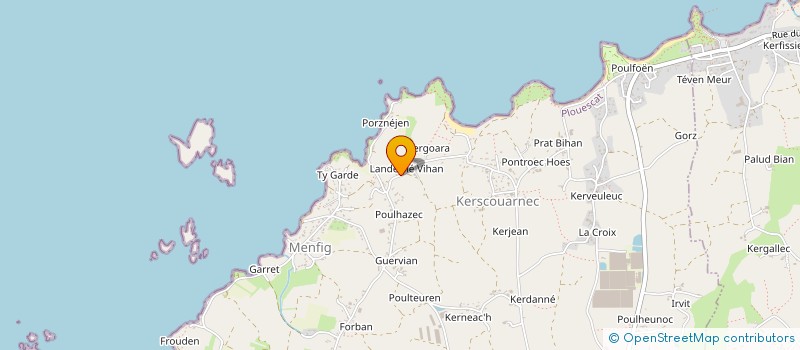 localisation de l'entreprise MONSIEUR JEAN-PAUL GUEGUEN  PLOUESCAT