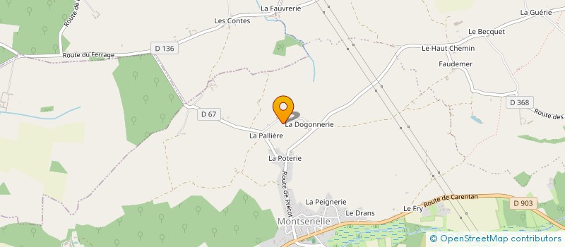 localisation de l'entreprise MONSIEUR JEAN-PAUL GUILLEMETTE  MONTSENELLE