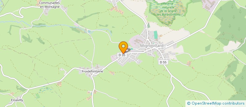 localisation de l'entreprise MONSIEUR JEAN-PAUL GUILLEMIN-LA-BORME  MIGNOVILLARD