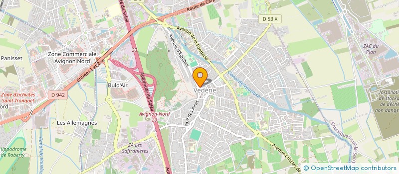 localisation de l'entreprise MONSIEUR JEAN PAUL GUIRAO  VEDENE