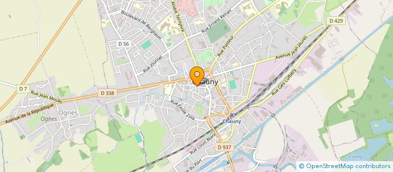 localisation de l'entreprise MONSIEUR JEAN-PAUL HENRY à CHAUNY