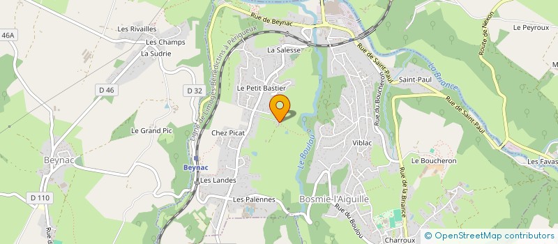 localisation de l'entreprise MONSIEUR JEAN-PAUL HERVOCHON  BOSMIE-L'AIGUILLE