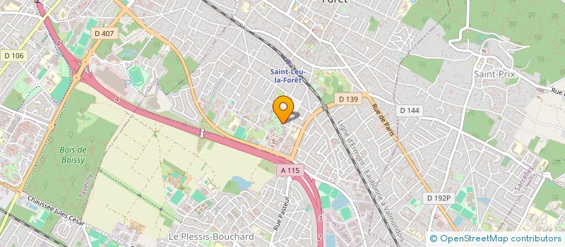 localisation de l'entreprise MONSIEUR JEAN PAUL HUBERT  SAINT-LEU-LA-FORET