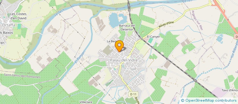 localisation de l'entreprise MONSIEUR JEAN PAUL JACQUELIN  PALAU-DEL-VIDRE