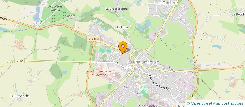 localisation de l'entreprise MONSIEUR JEAN-PAUL JAUDRONNET  LA CHATAIGNERAIE