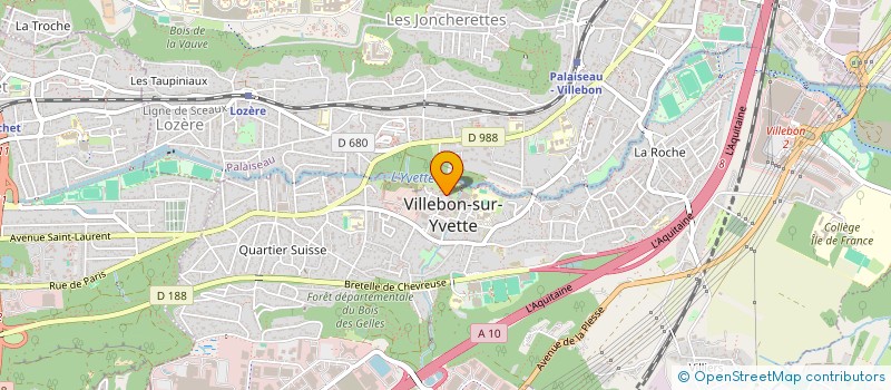 localisation de l'entreprise MONSIEUR JEAN-PAUL JEGAT  VILLEBON-SUR-YVETTE