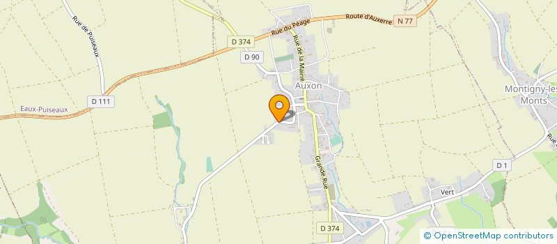 localisation de l'entreprise MONSIEUR JEAN PAUL JOSSIER  AUXON