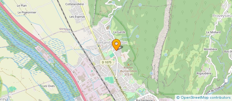 localisation de l'entreprise MONSIEUR JEAN PAUL LABBATE  FONTANIL-CORNILLON