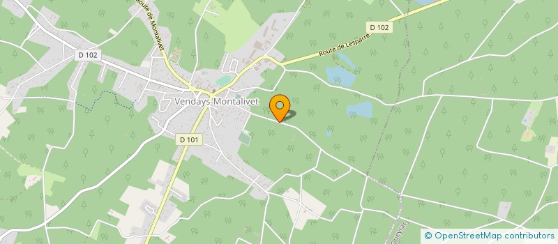 localisation de l'entreprise MONSIEUR JEAN PAUL LACAPE  VENDAYS-MONTALIVET