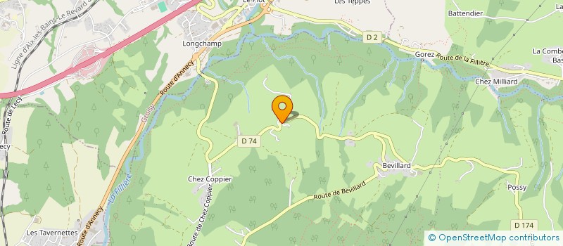 localisation de l'entreprise MONSIEUR JEAN PAUL LACOMBE  FILLIERE