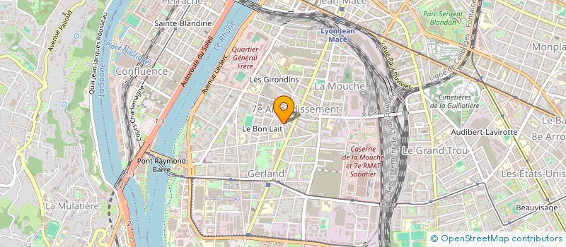 localisation de l'entreprise MONSIEUR JEAN-PAUL LAGER  LYON