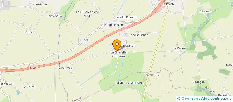 localisation de l'entreprise MONSIEUR JEAN-PAUL LALY à GUEGON