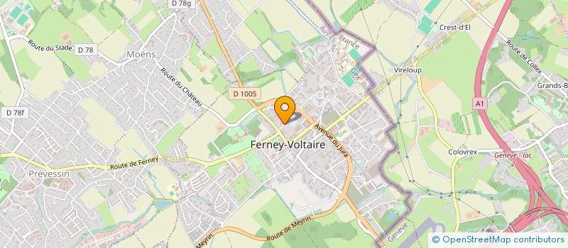 localisation de l'entreprise MONSIEUR JEAN-PAUL LANGARD à FERNEY-VOLTAIRE