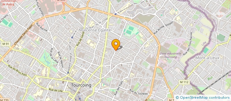 localisation de l'entreprise MONSIEUR JEAN PAUL LANGELIN  TOURCOING