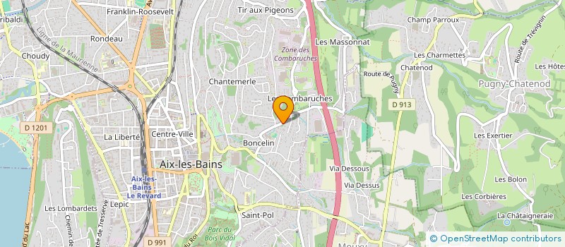 localisation de l'entreprise MONSIEUR JEAN-PAUL LANGLOIS  AIX-LES-BAINS