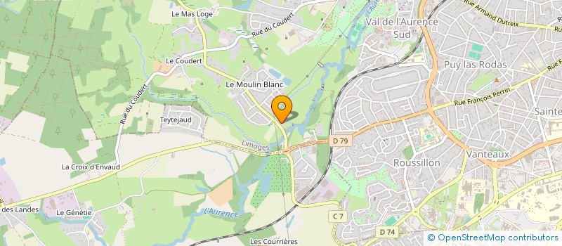 localisation de l'entreprise MONSIEUR JEAN-PAUL LAVAUD à LIMOGES