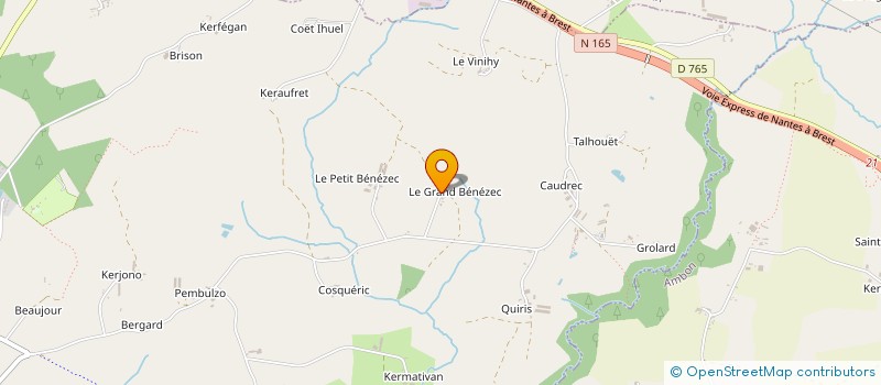 localisation de l'entreprise MONSIEUR JEAN-PAUL LE BIHAN  SURZUR