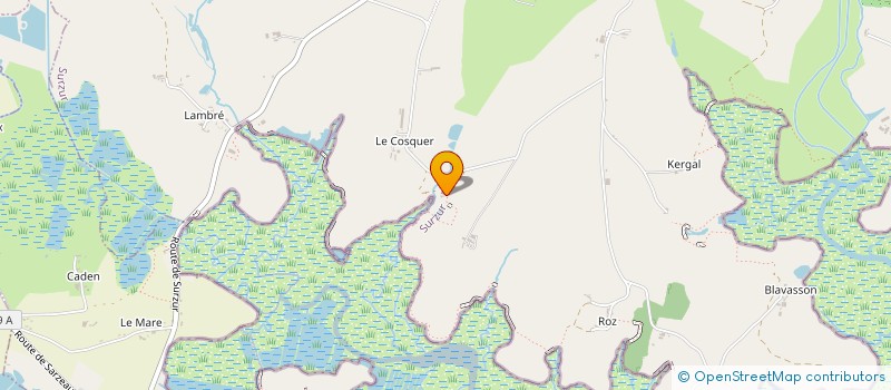 localisation de l'entreprise MONSIEUR JEAN-PAUL LE BRECH  SURZUR