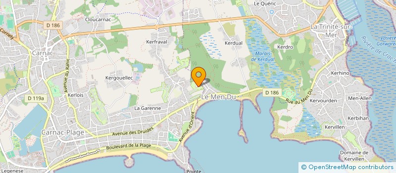 localisation de l'entreprise MONSIEUR JEAN-PAUL LE FORNER  CARNAC