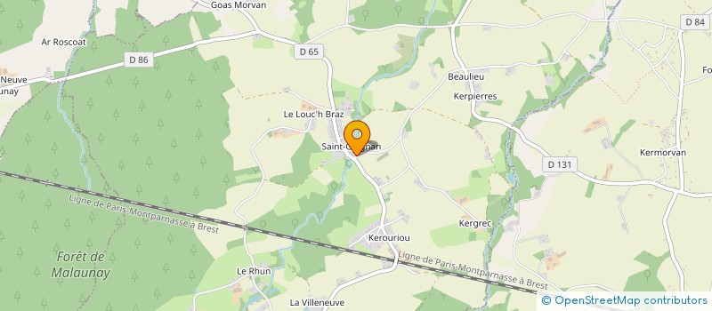 localisation de l'entreprise MONSIEUR JEAN-PAUL LE GUEN  SAINT-JEAN-KERDANIEL