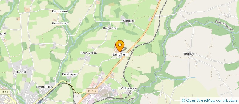 localisation de l'entreprise MONSIEUR JEAN-PAUL LE LOUET  CALLAC