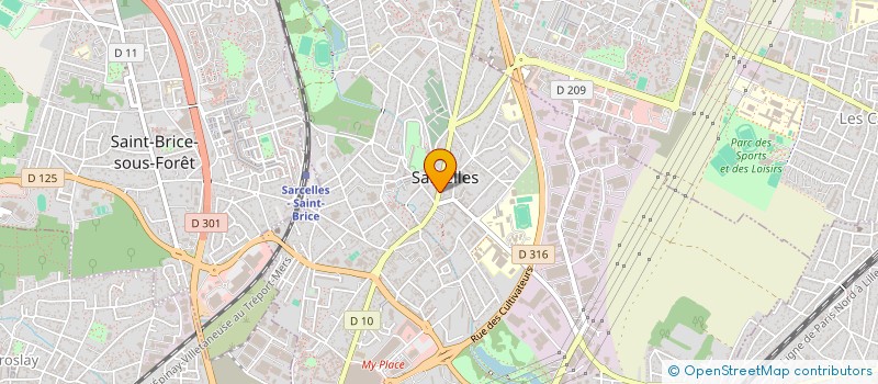 localisation de l'entreprise MONSIEUR JEAN PAUL LE PROVOST à SARCELLES