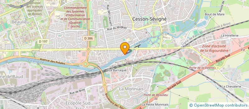 localisation de l'entreprise MONSIEUR JEAN-PAUL LECLUZE  CESSON-SEVIGNE