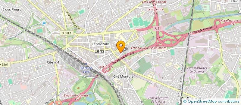 localisation de l'entreprise MONSIEUR JEAN PAUL LEFEBVRE  LENS