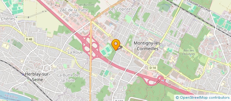 localisation de l'entreprise MONSIEUR JEAN PAUL LEPELETIER  MONTIGNY-LES-CORMEILLES