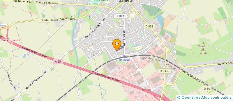 localisation de l'entreprise MONSIEUR JEAN PAUL LEROUGE à BAILLEUL