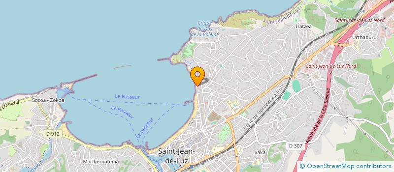 localisation de l'entreprise MONSIEUR JEAN-PAUL LEROY à SAINT-JEAN-DE-LUZ