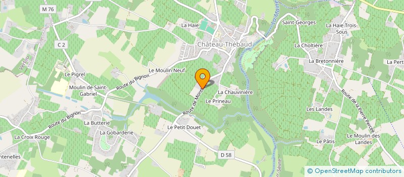 localisation de l'entreprise MONSIEUR JEAN-PAUL LETOURNEUX à LA HAIE-FOUASSIERE