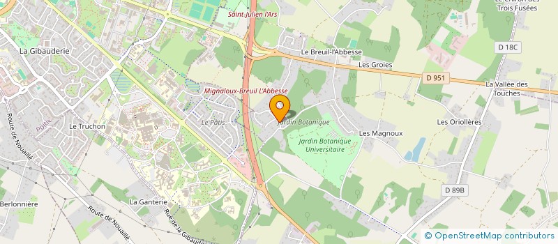 localisation de l'entreprise MONSIEUR JEAN -PAUL LIEGE  MIGNALOUX-BEAUVOIR