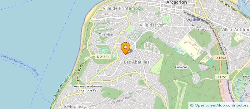 localisation de l'entreprise MONSIEUR JEAN-PAUL LIMOUSI à ARCACHON