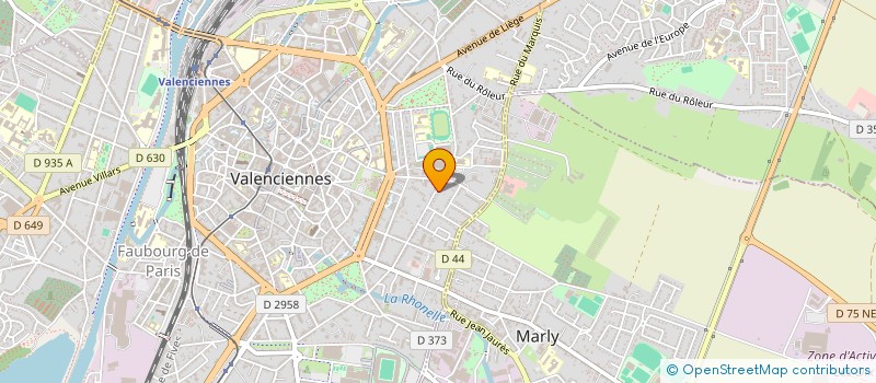 localisation de l'entreprise MONSIEUR JEAN PAUL LOVINY à VALENCIENNES