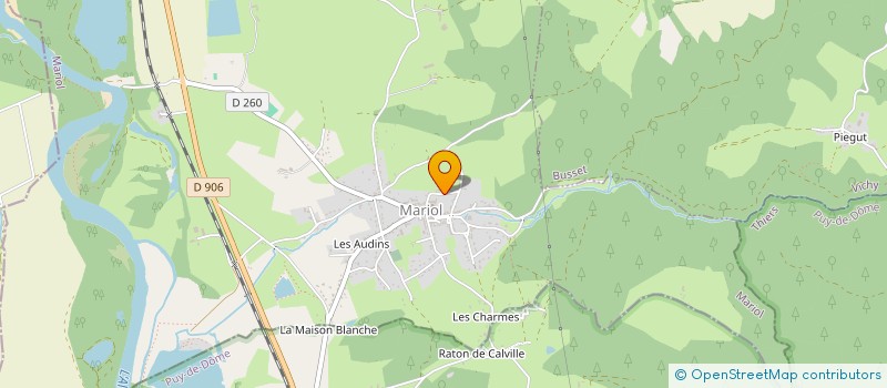 localisation de l'entreprise MONSIEUR JEAN-PAUL MAGNAUD  BUSSET