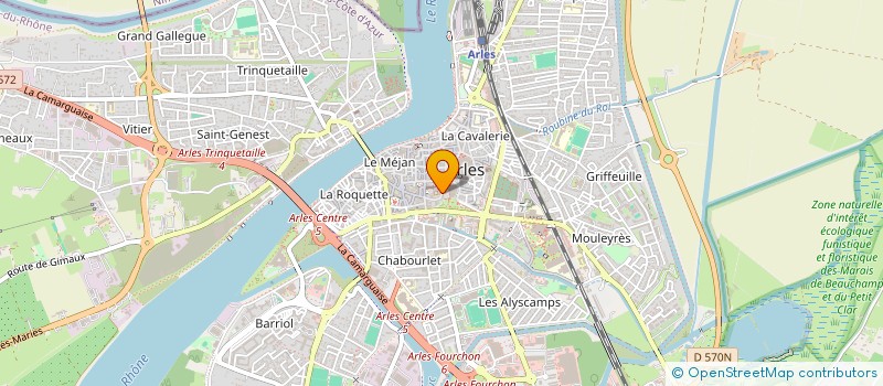 localisation de l'entreprise MONSIEUR JEAN-PAUL MAGNIN  ARLES