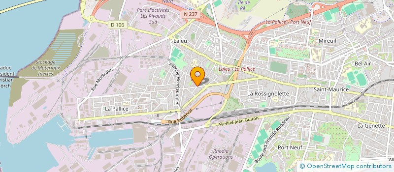 localisation de l'entreprise MONSIEUR JEAN-PAUL MAILHE  LA ROCHELLE