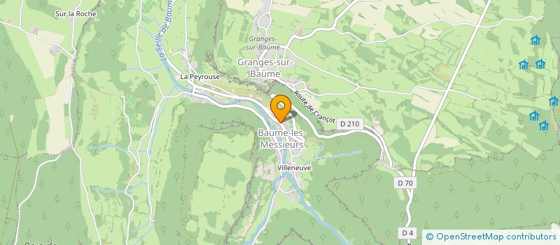 localisation de l'entreprise MONSIEUR JEAN-PAUL MAITRE  BAUME-LES-MESSIEURS