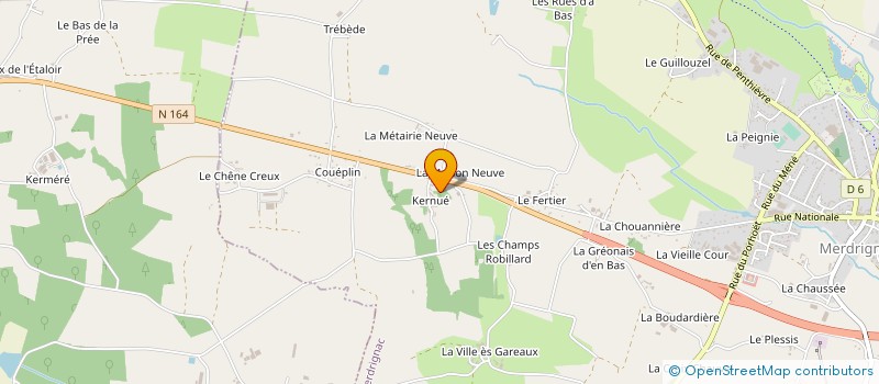 localisation de l'entreprise MONSIEUR JEAN PAUL MALARD à MERDRIGNAC