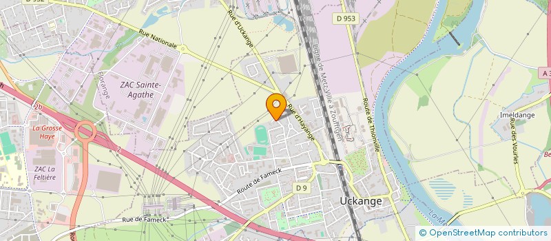 localisation de l'entreprise MONSIEUR JEAN-PAUL MANGIN  UCKANGE