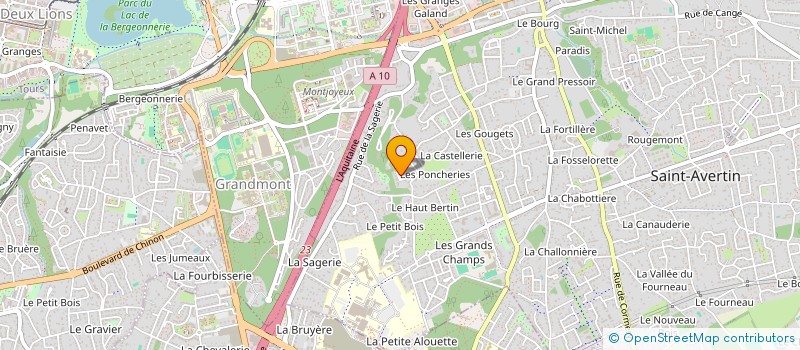 localisation de l'entreprise MONSIEUR JEAN-PAUL MARCEUL  SAINT-AVERTIN