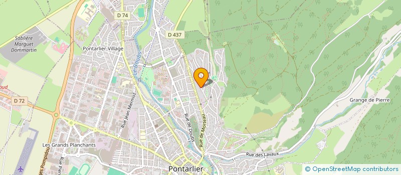 localisation de l'entreprise MONSIEUR JEAN-PAUL MARLIN à PONTARLIER