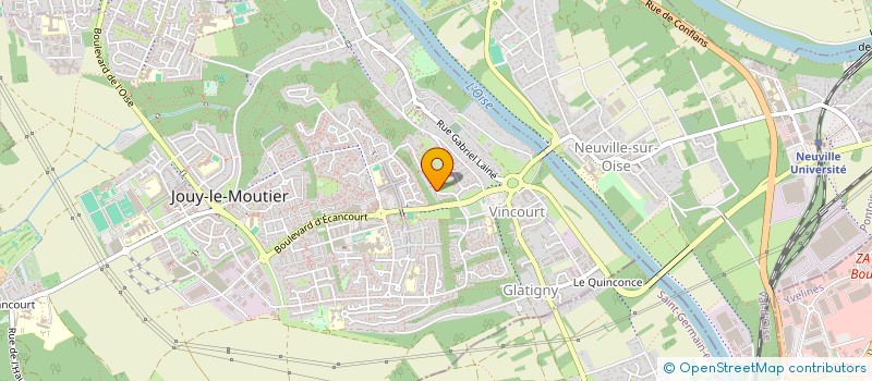 localisation de l'entreprise MONSIEUR JEAN PAUL MARTIN  JOUY-LE-MOUTIER